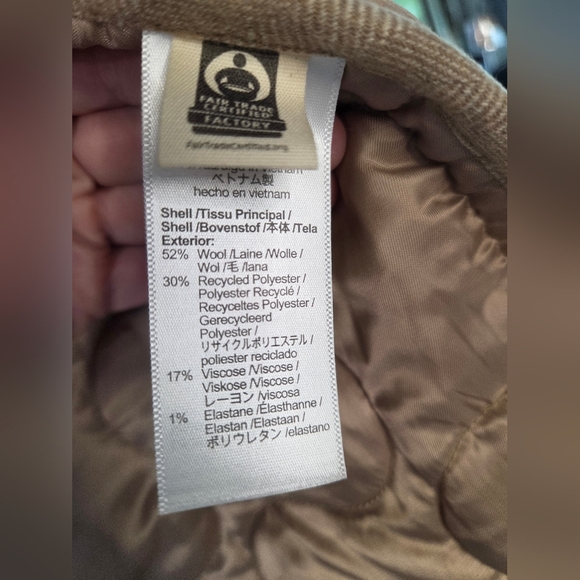 NWT Madewell Women's Tan Oversized Quilted Bomber Jacket - Picture 2 of 12